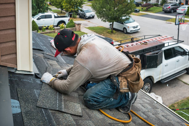 Professional Roofing technician working in New Castle, IN